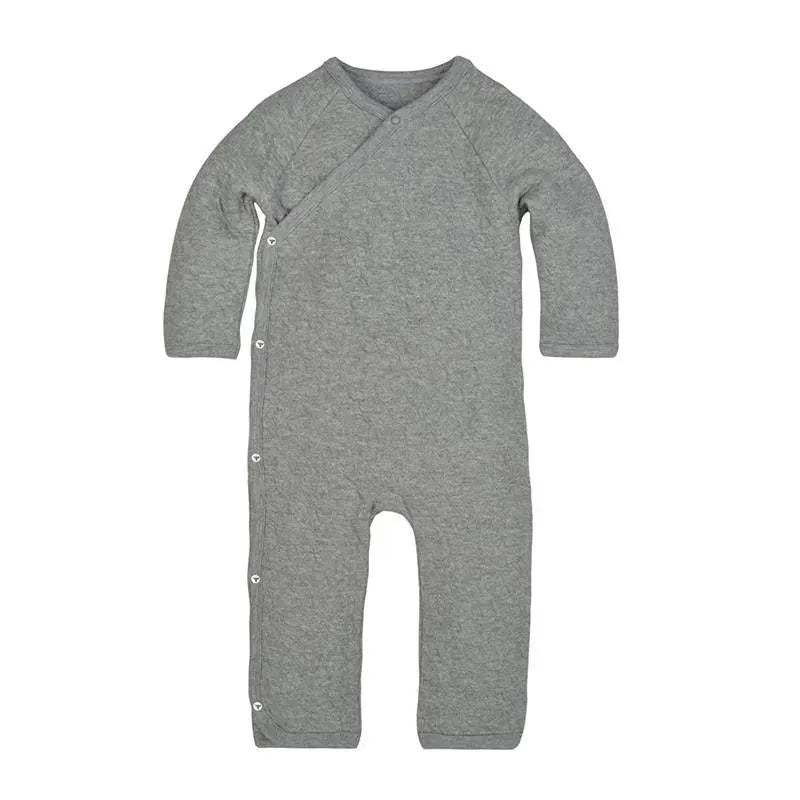 Macacão quimono acolchoado Burt's Bees, Heather Grey