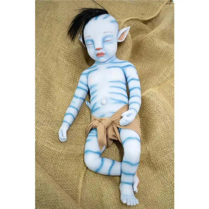 Bonecas reborn - totalmente de silicone com cabelo, avatar de menino
