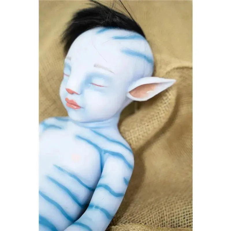 Bonecas reborn - totalmente de silicone com cabelo, avatar de menino