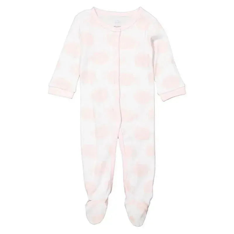 Rose Textiles - Macacão Interlock de Elefante Rosa para Bebê Menina